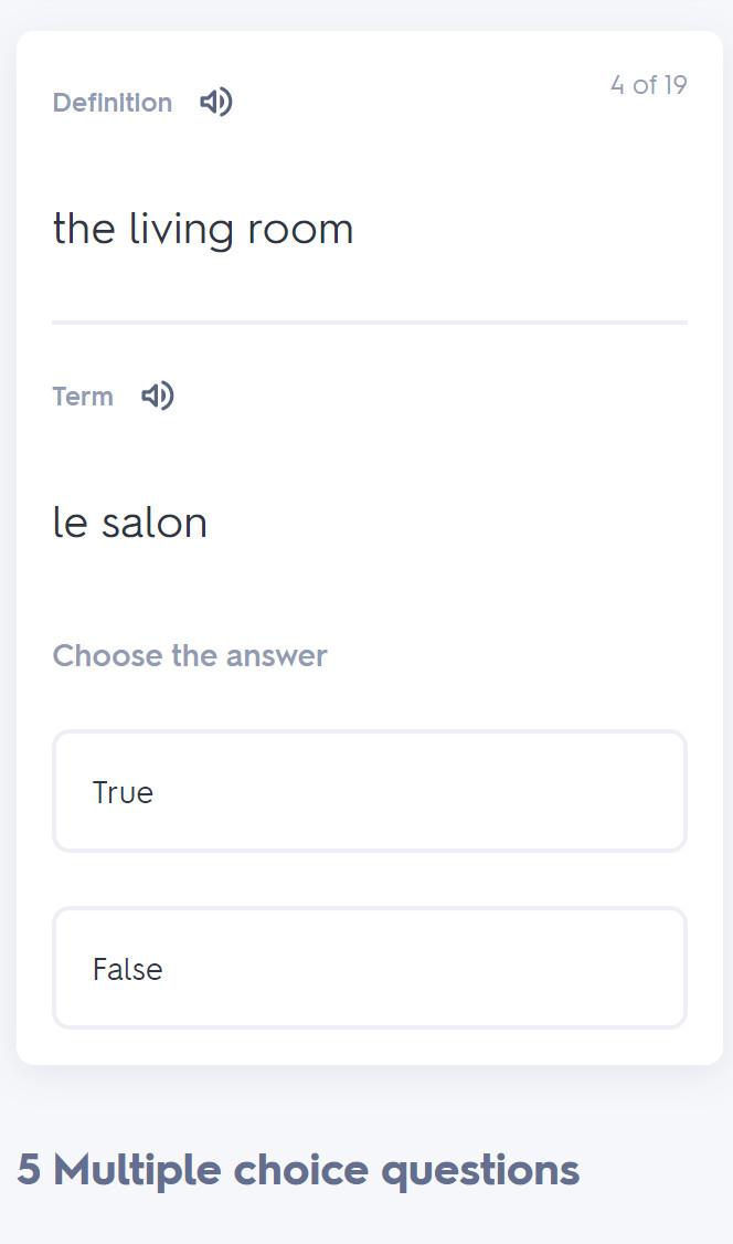 Testing mode