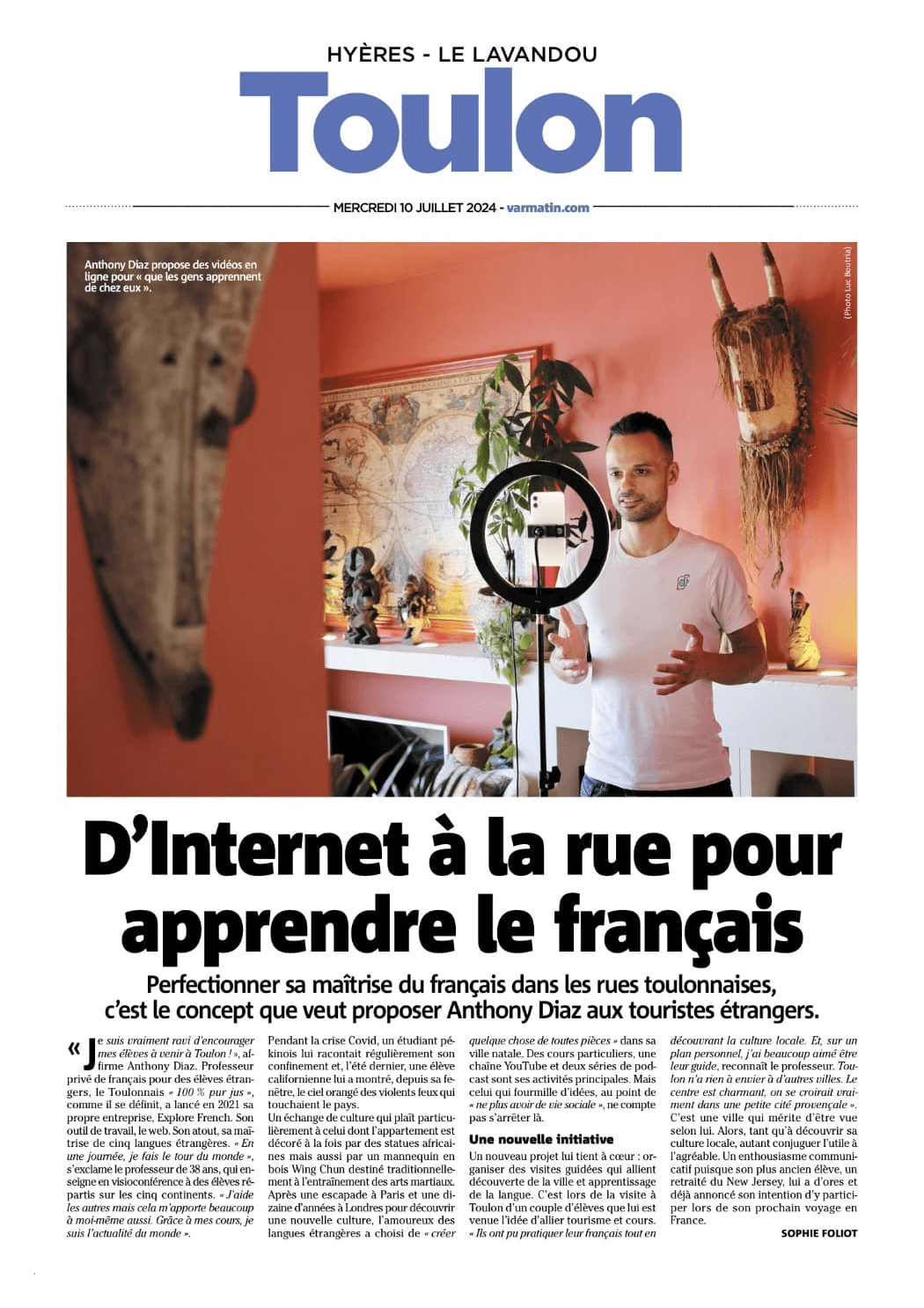 VarMatin ExploreFrench Anthony Diaz